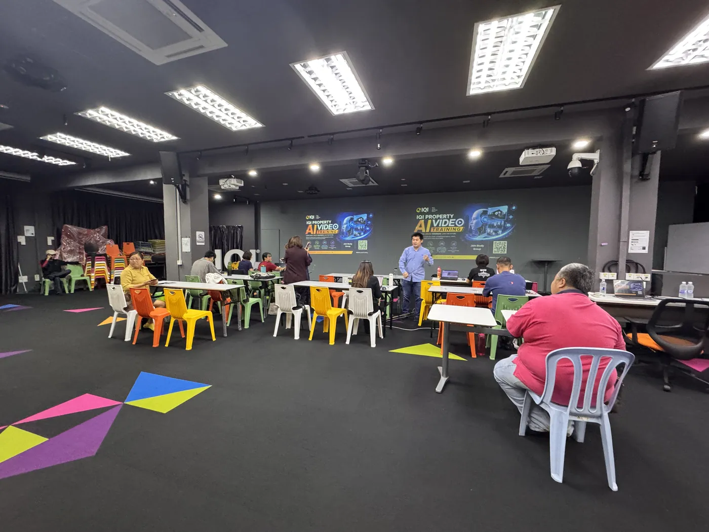 IQI property agents seated at the AI video creation workshop in Kuala Lumpur