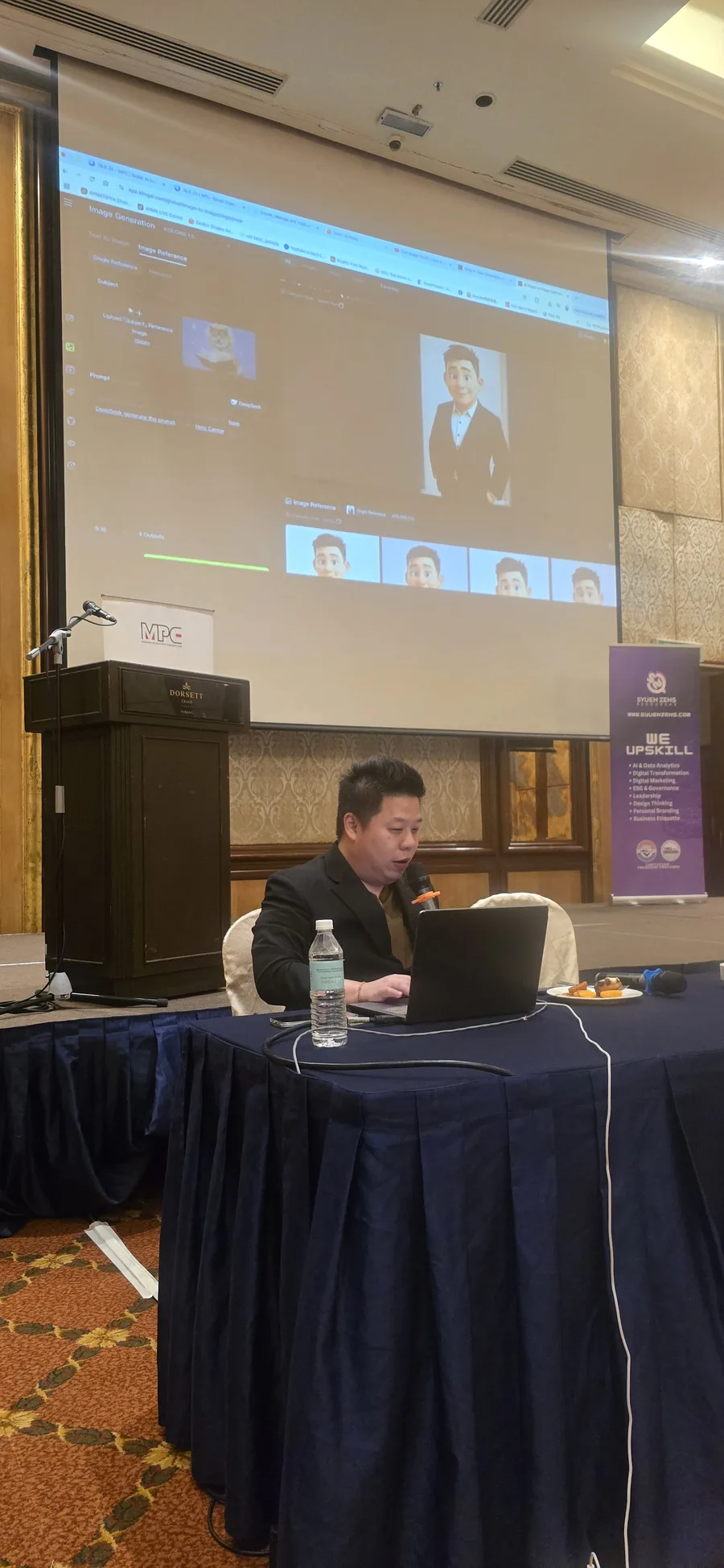Max Ng 在 2025 年 7 月课上现场演示 AI 数字人制作