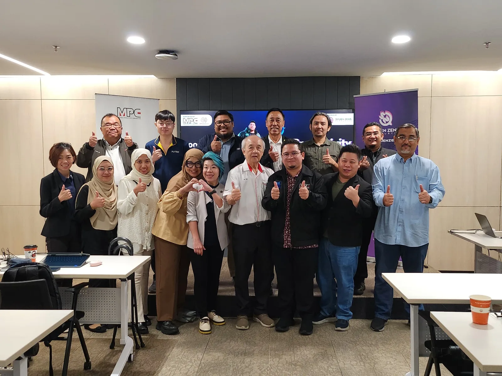 2025 年 7 月 24 日课程，MPC Productivity Nexus 学员与 AIGC Malaysia 的合照