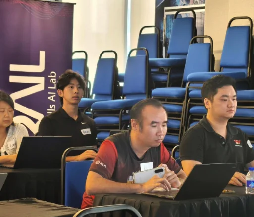 Attendees at ReSkills AI Lab during the AI short video session